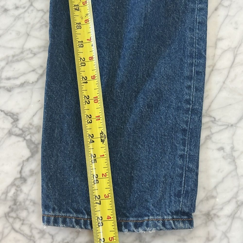 Zara HIGH-WAISTED The 90’s MOM FIT DENIM JEANS Sz 12 - Picture 8 of 8